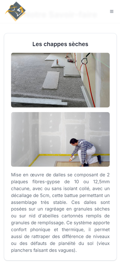 Capture d'écran principale du projet Legal - Professional trade business website with service offerings and gallery