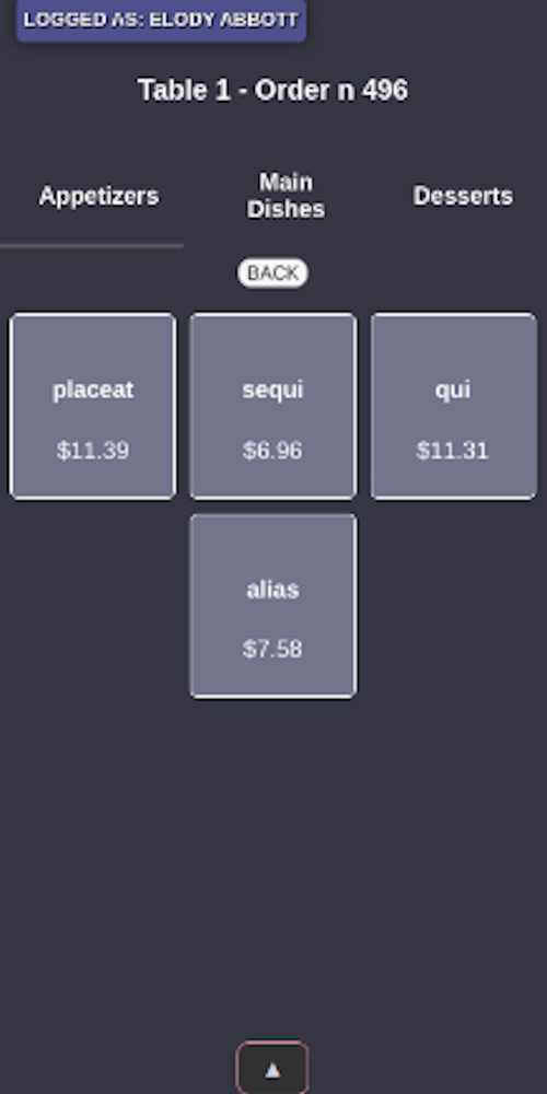Capture d'écran supplémentaire du projet O'rder - interface utilisateur